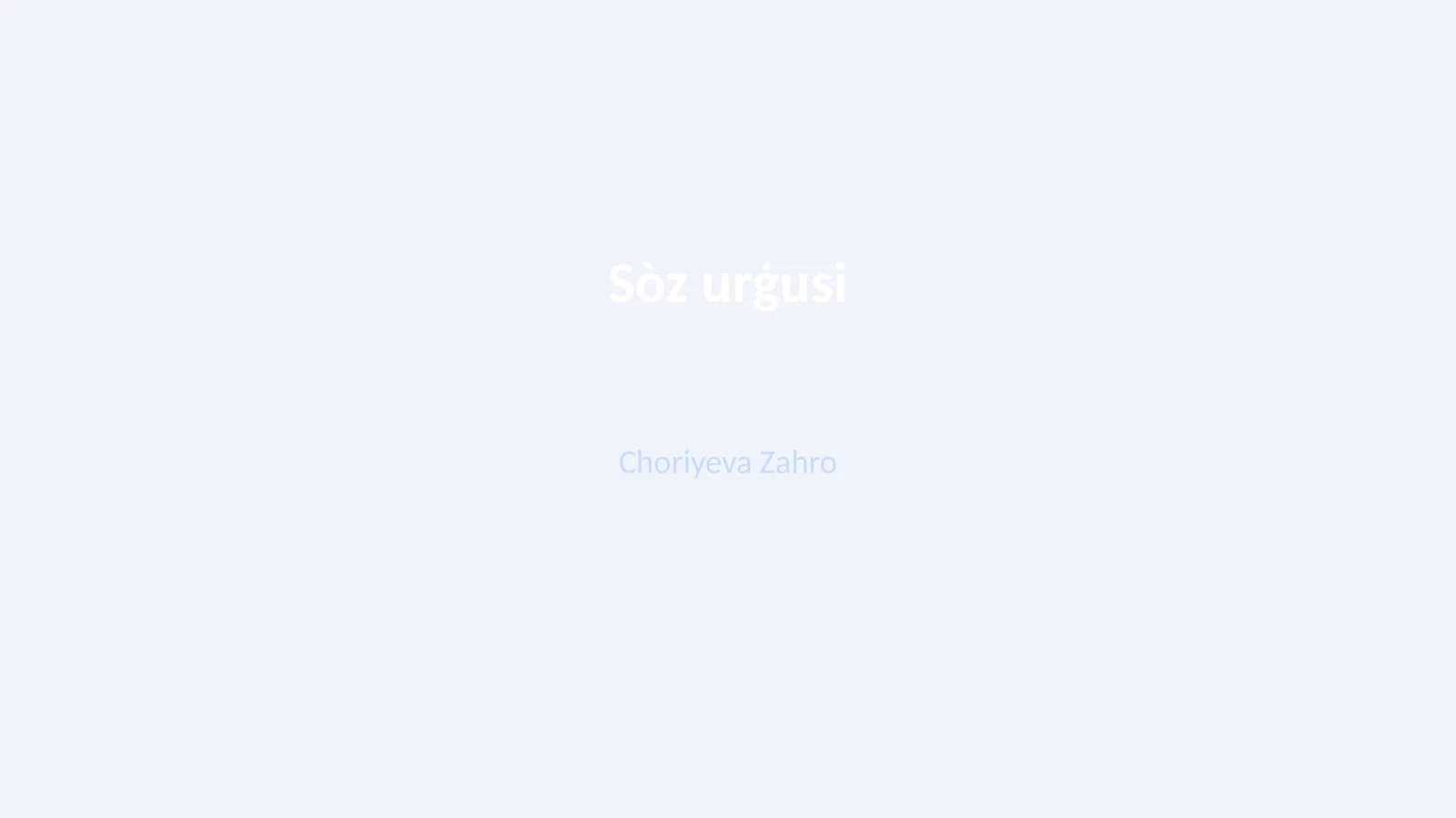 Sòz urģusi