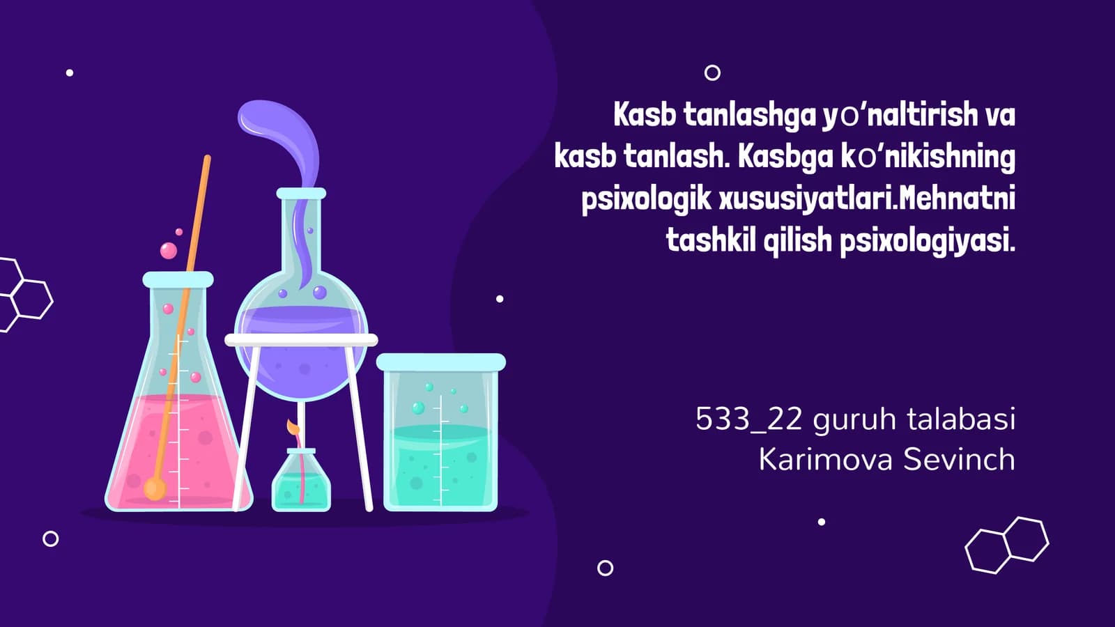 Kasb tanlash va kasbga kо’nikish