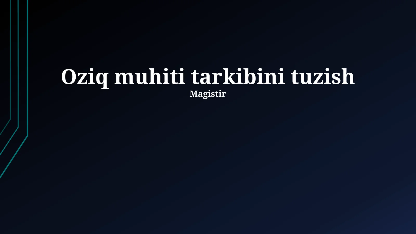 Atrof-muhit tarkibi