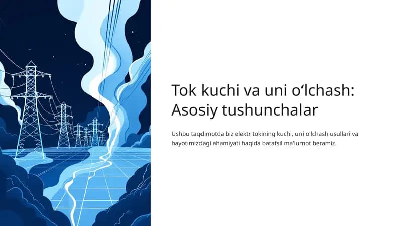 Tok kuchi va uni o'lchash