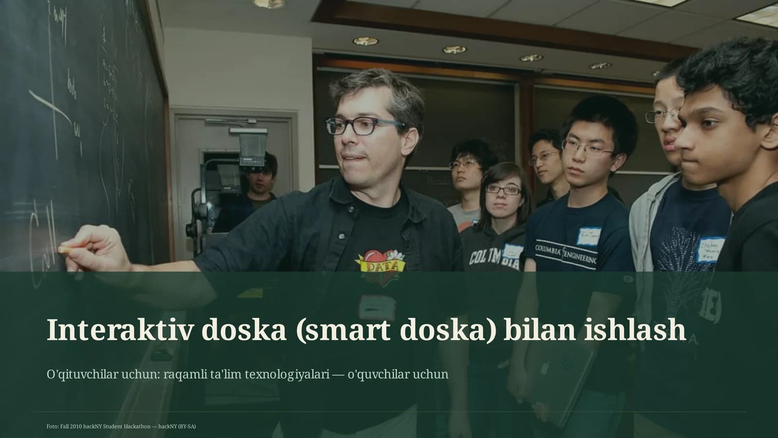 Interaktiv doska (smart doska) bilan ishlash