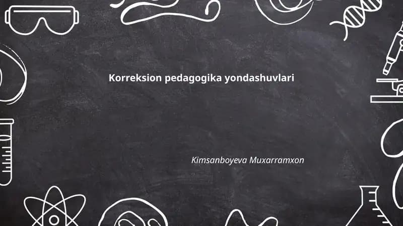 Korreksion pedagogika yondashuvlari