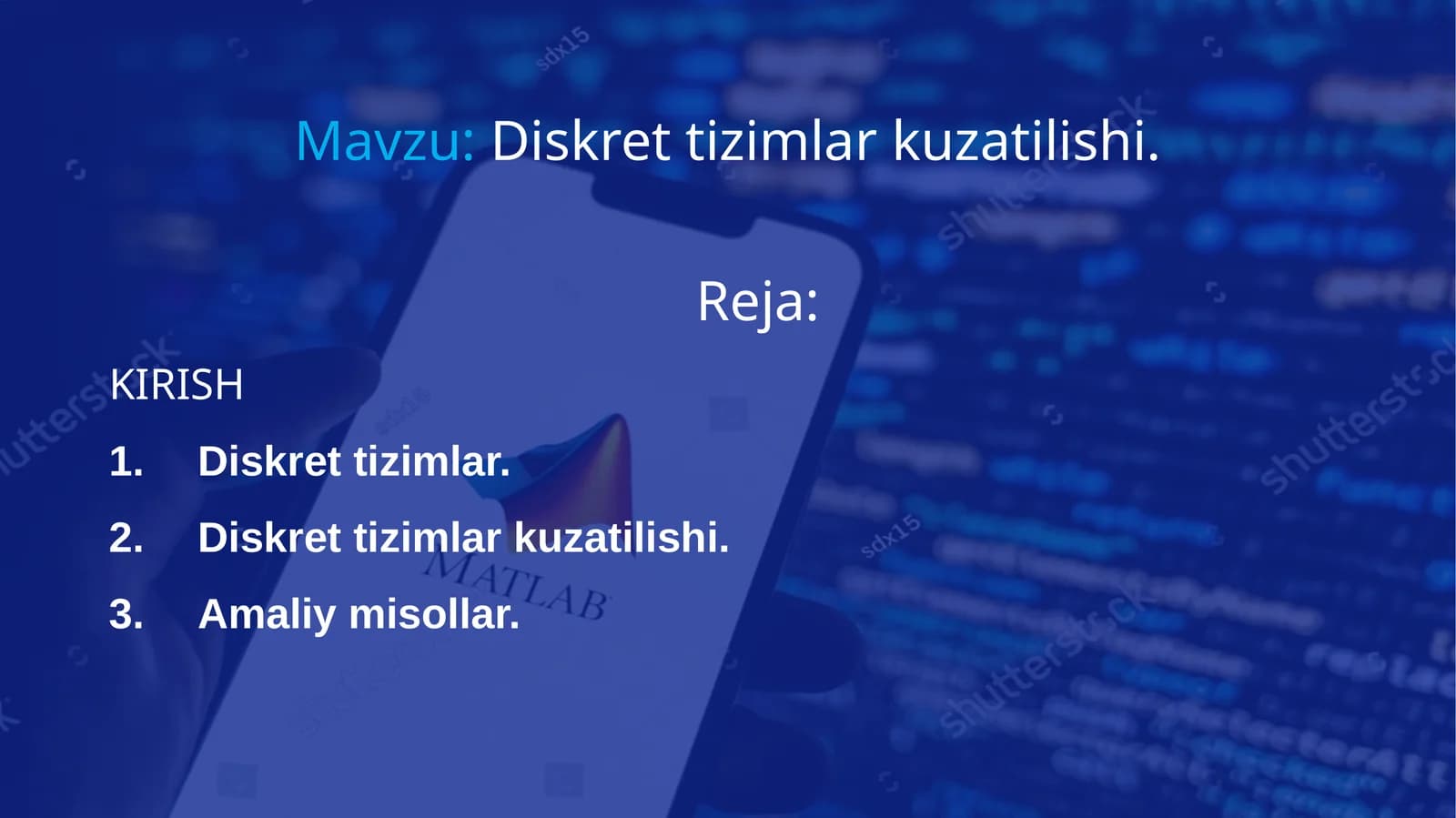 Diskret tizimlar kuzatilishi