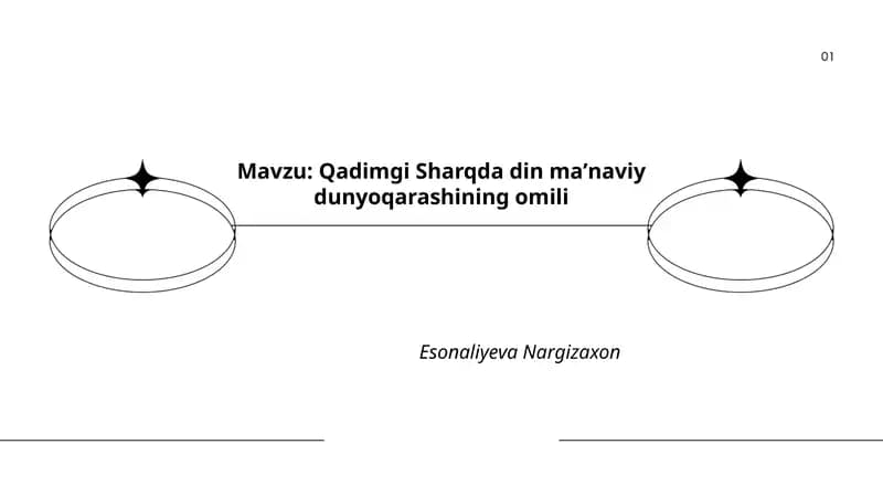 Qadimgi Sharqda din maʼnaviy dunyoqarashining omili