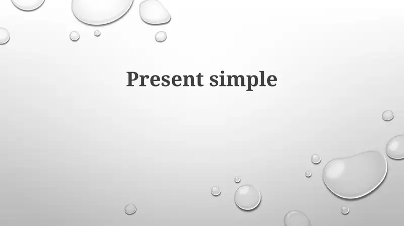 Present Simple