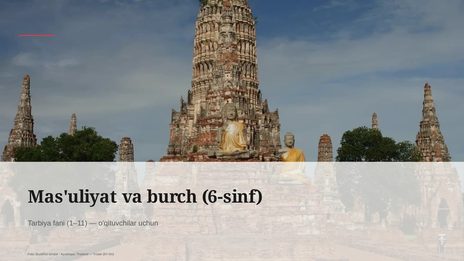 Mas'uliyat va burch (6-sinf)
