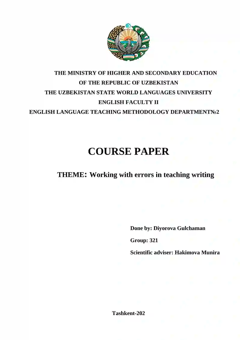 English Language Teaching Methodology