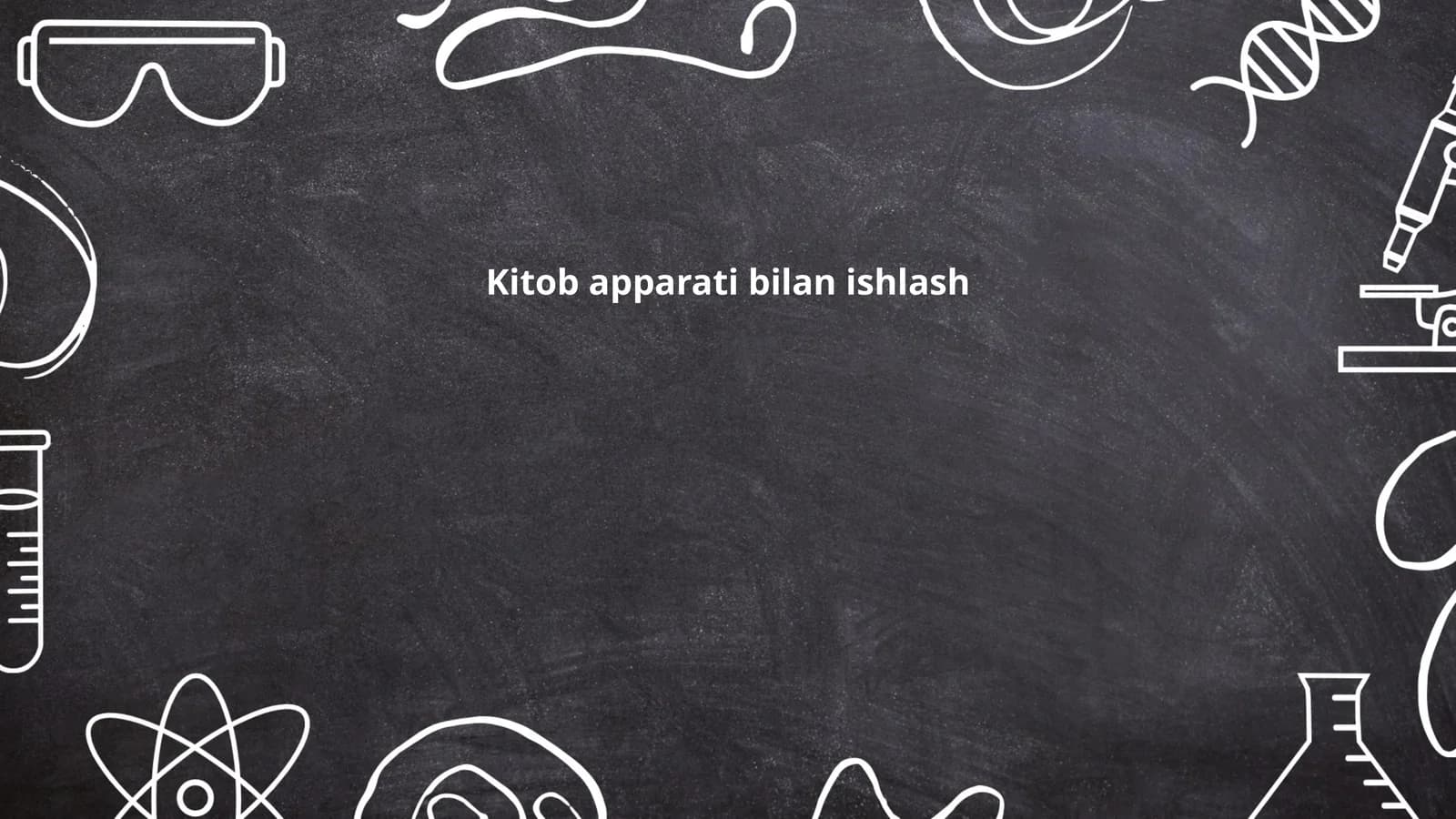 Kitob apparati bilan ishlash
