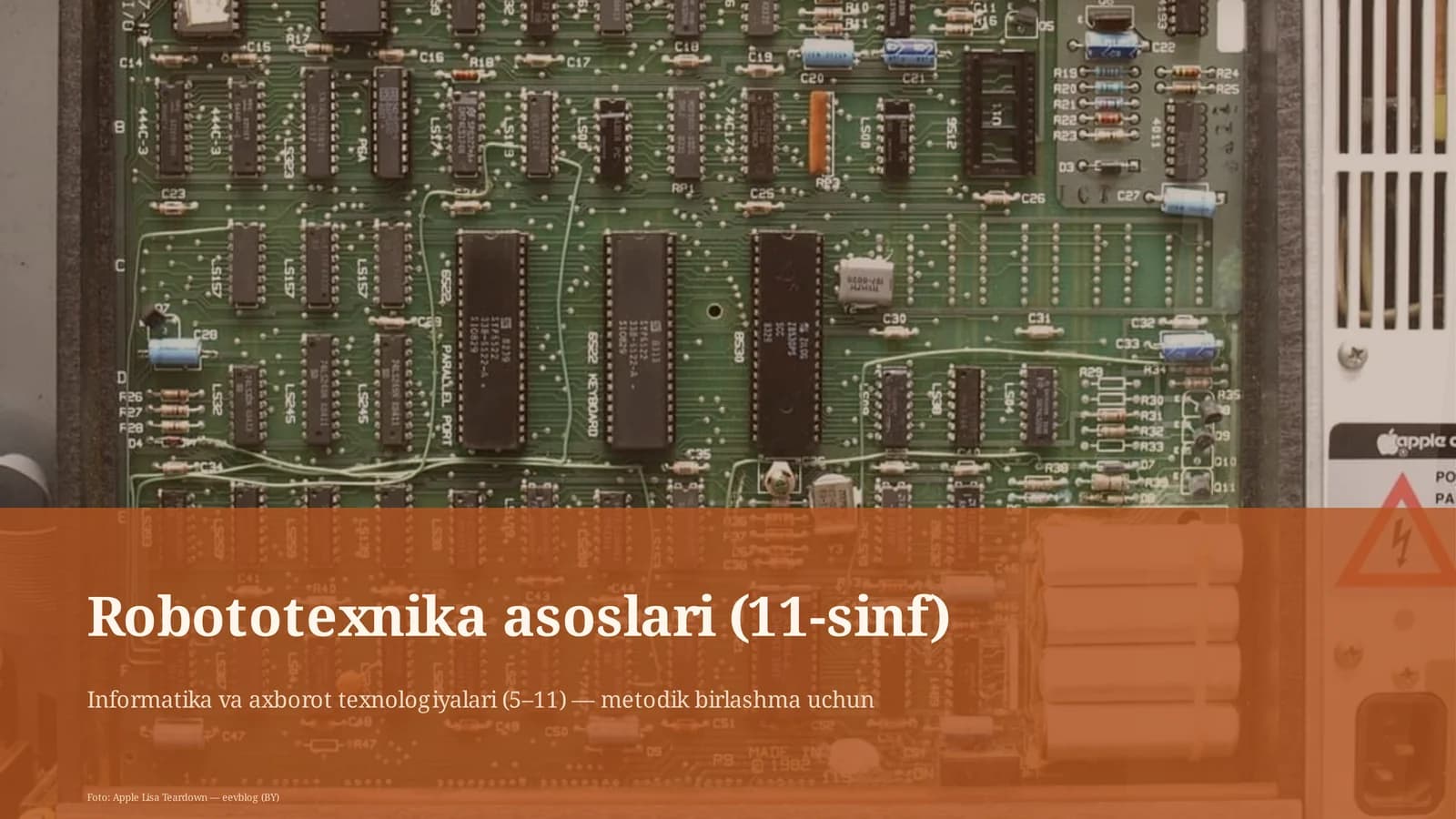 Robototexnika asoslari (11-sinf)