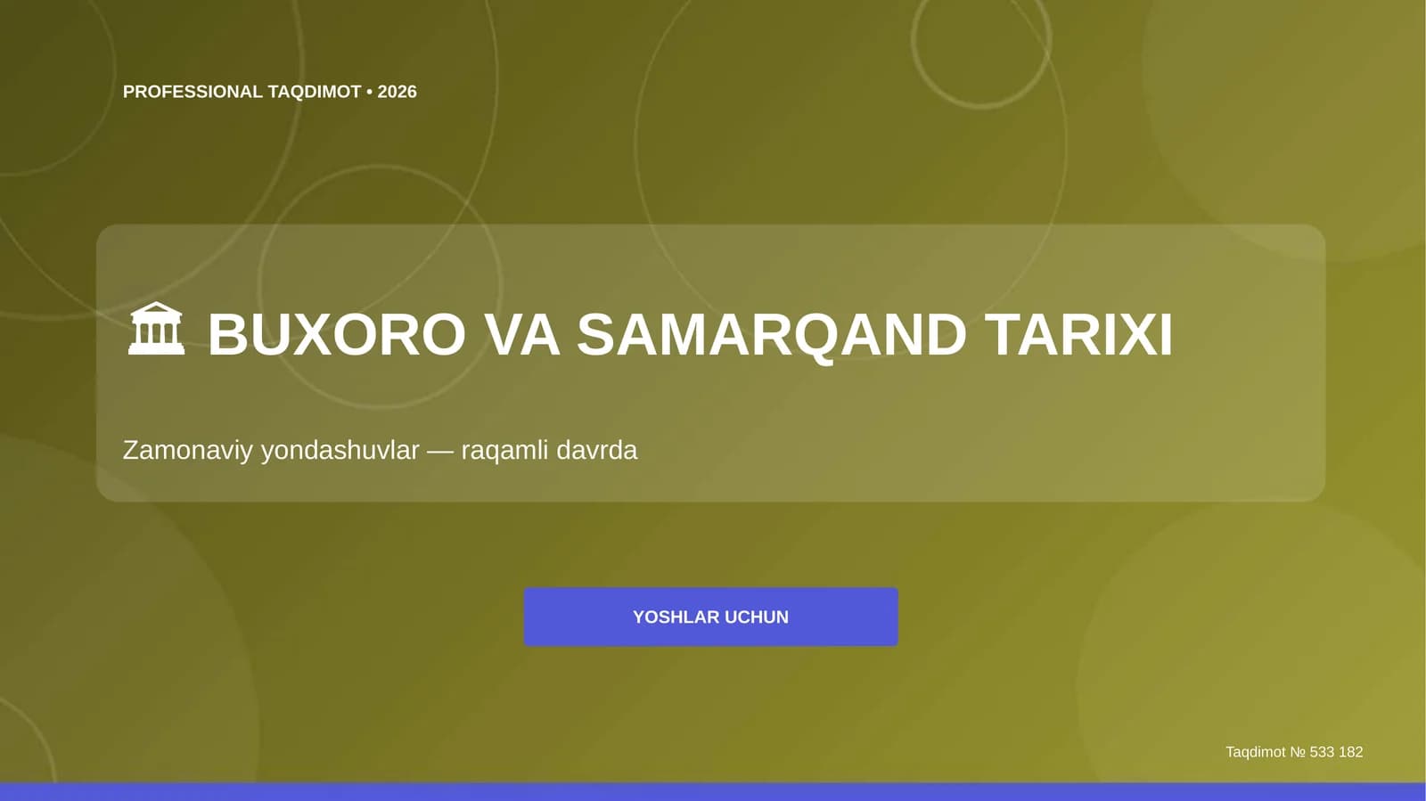 BUXORO VA SAMARQAND TARIXI