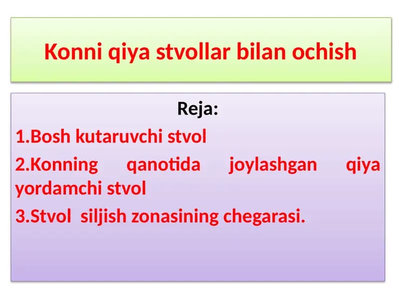 Konniqiya stvollar bilan ochish