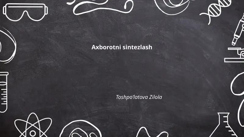 Axborotni sintezlash