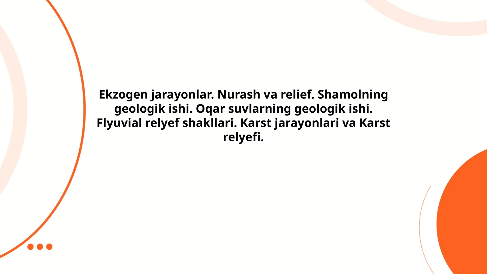 Ekzogen jarayonlar