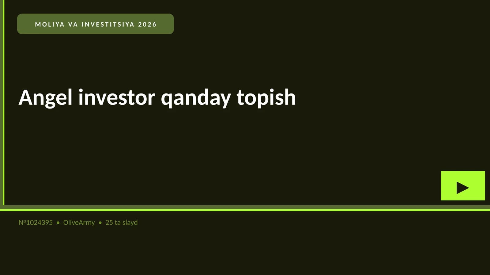 Angel investor qanday topish
