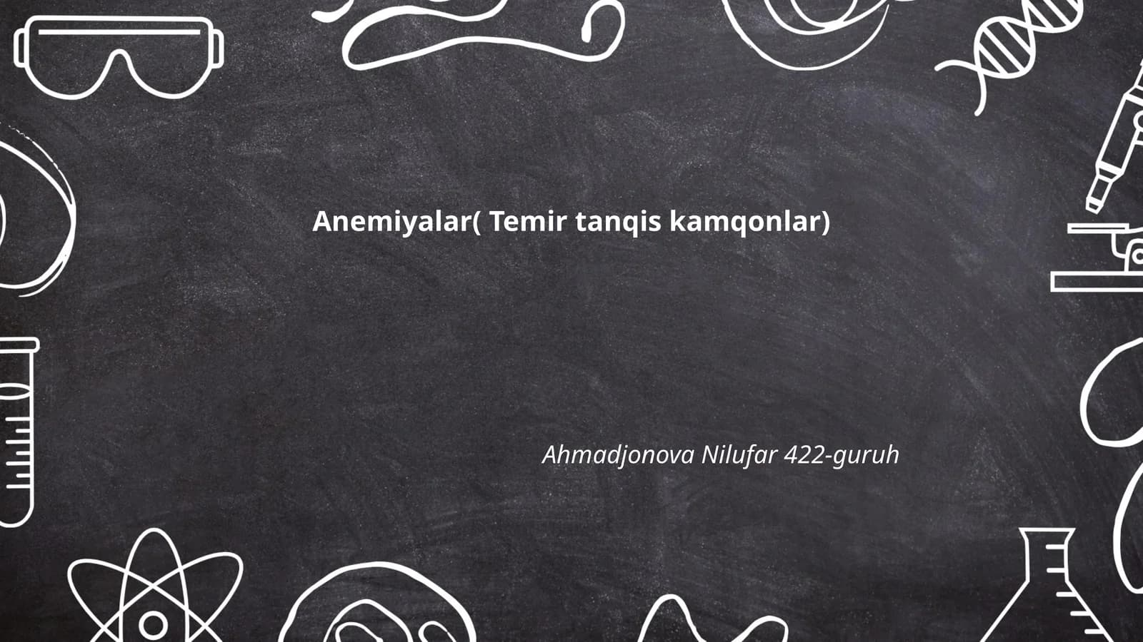 Anemiyalar( Temir tanqis kamqonlar)