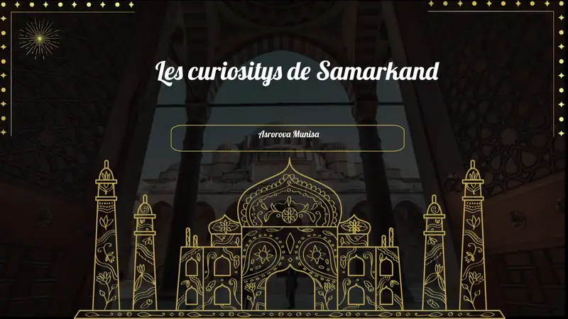 Les curiositys de Samarkand