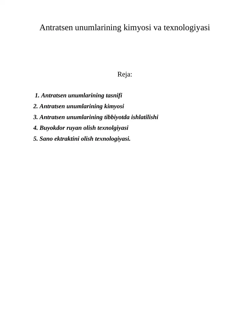 Antratsen unumlari