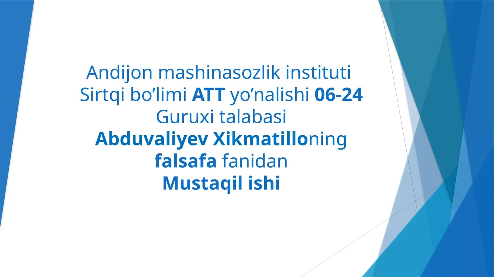 Ontologiyaning yo'nalishlari va mohiyatibo'yicha es setayyorlash