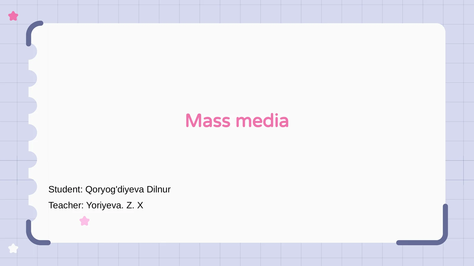 Mass media