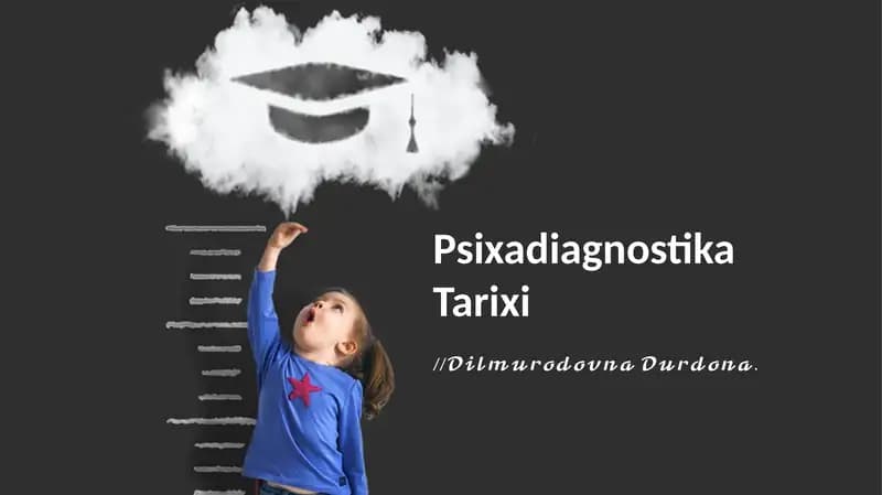 Psixadiagnostika Tarixi