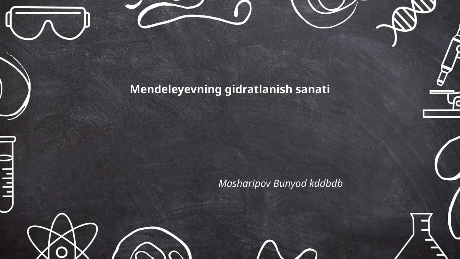 Mendeleyevning gidratlanish sanati