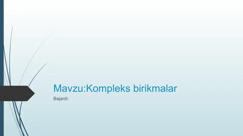 Kompleks birikmalar