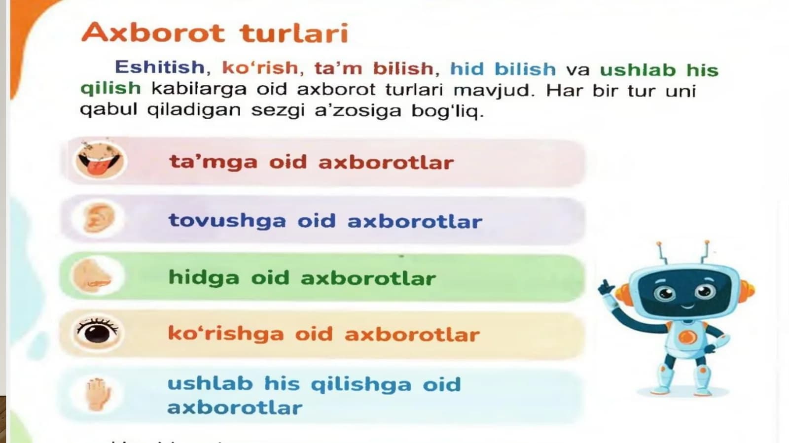 Informatika 2sinf 2dars