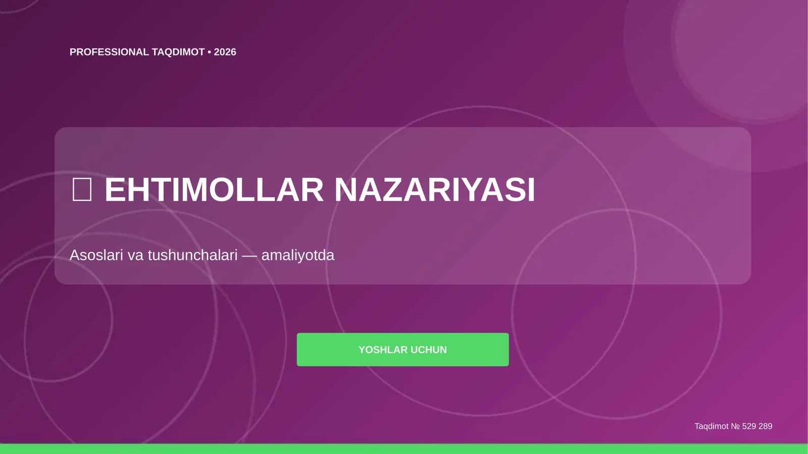 EHTIMOLLAR NAZARIYASI