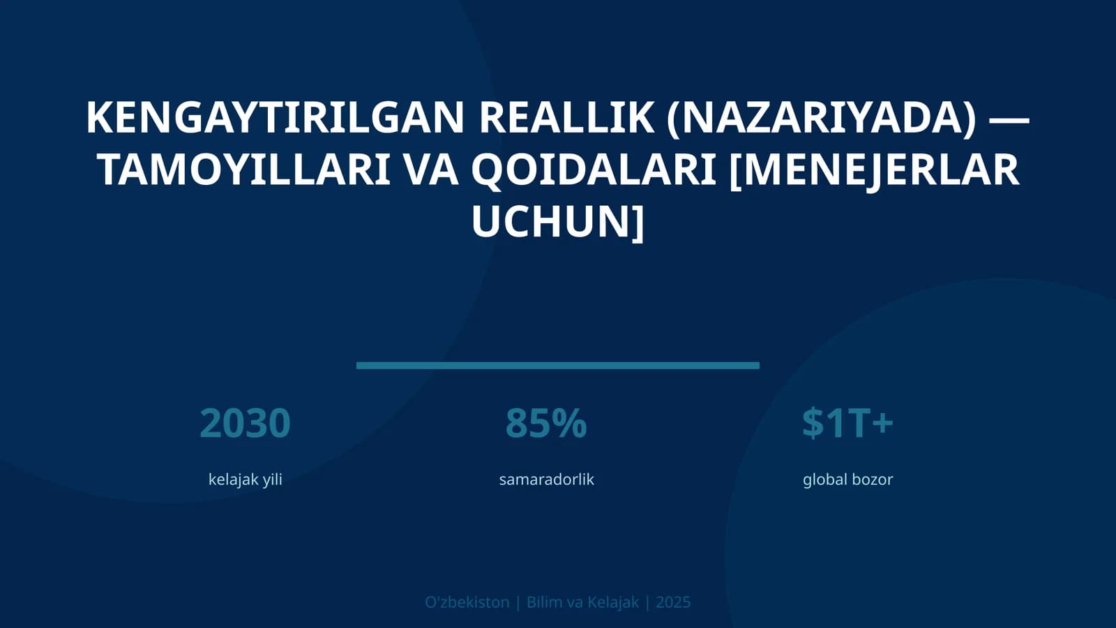Kengaytirilgan reallik (nazariyada) — tamoyillari va qoidalari [menejerlar uchun]