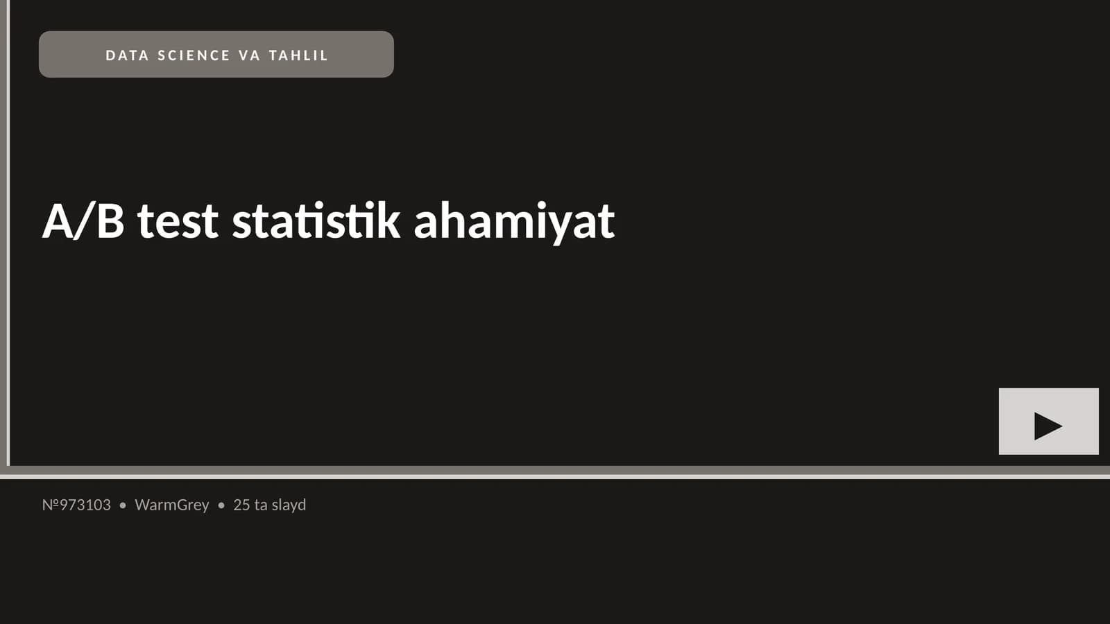 DATA SCIENCE VA TAHLIL