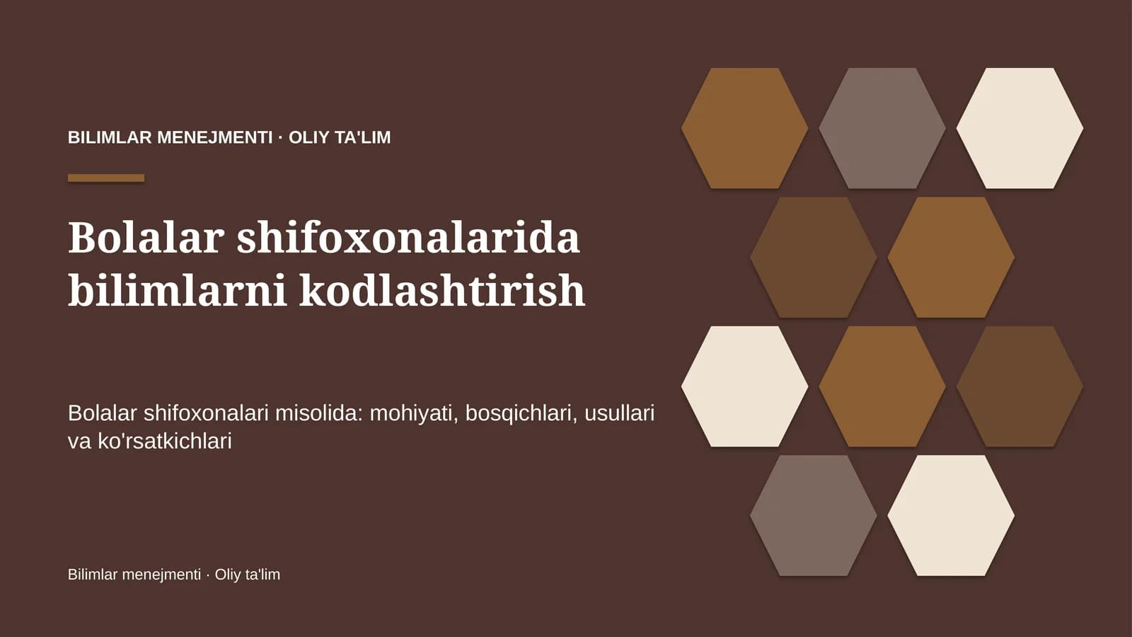 bolalar shifoxonalarida bilimlarni kodlashtirish 8609