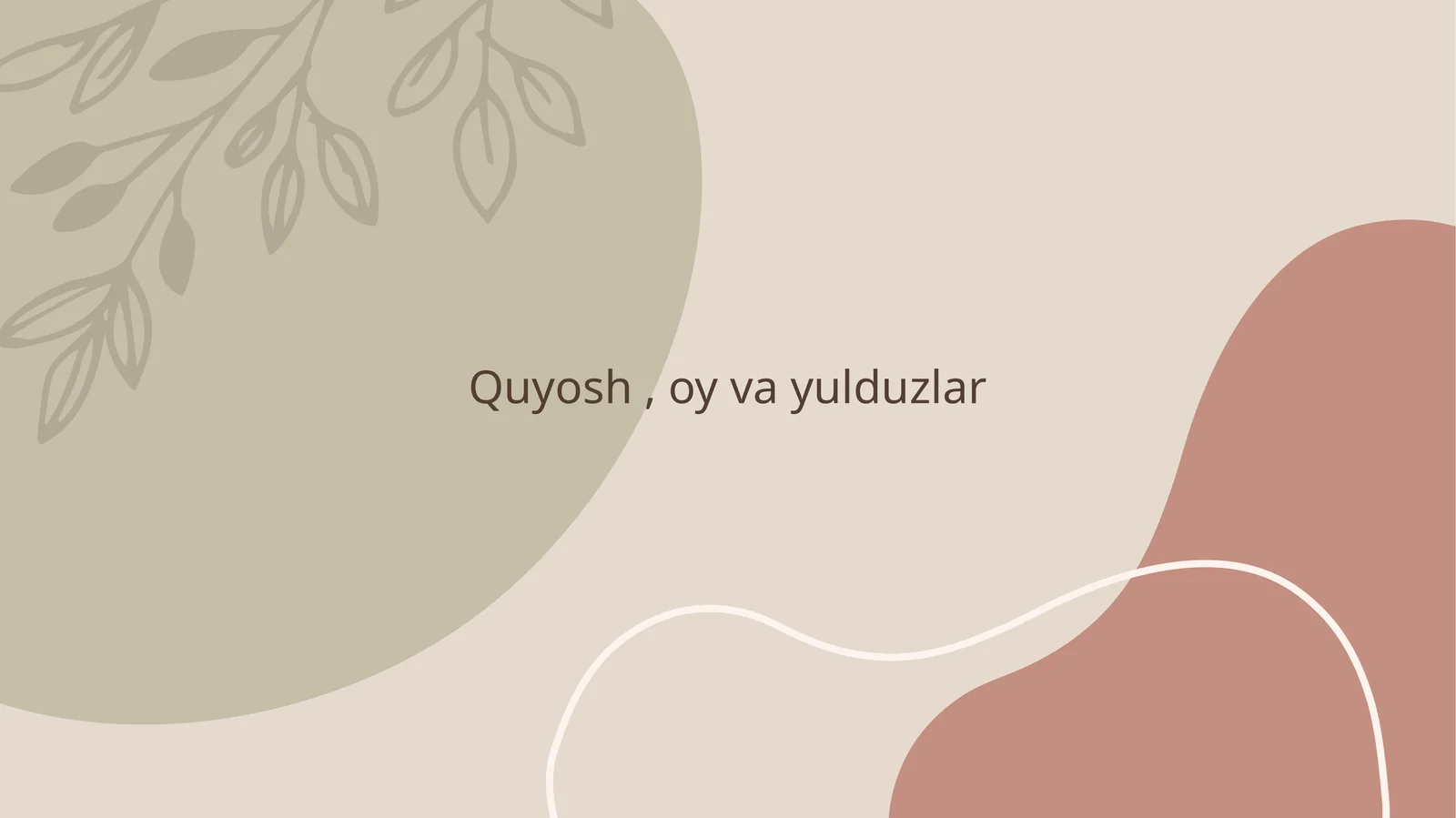 Quyosh , oy va yulduzlar