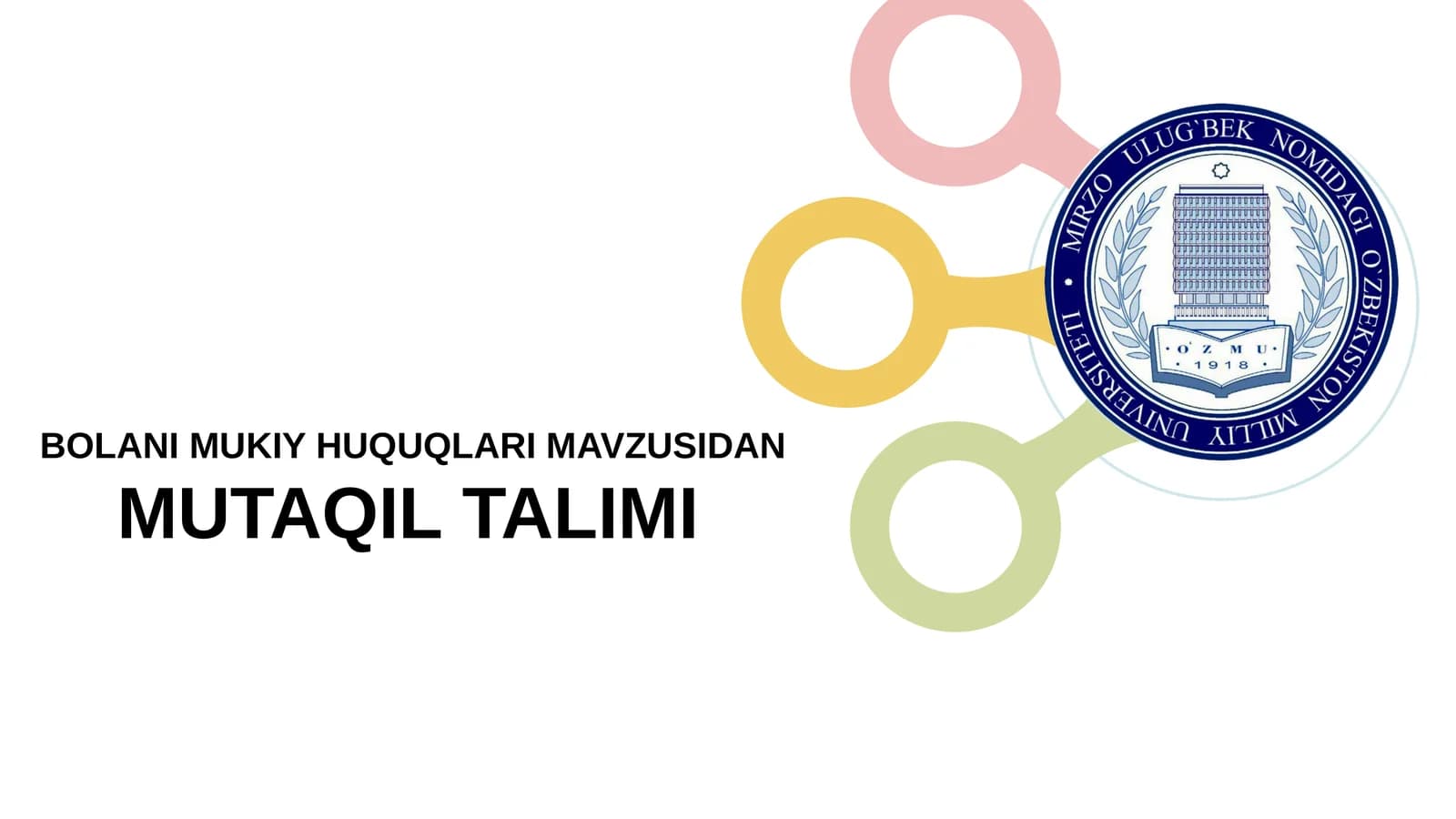 BOLANI MULKIY HUQUQLARI