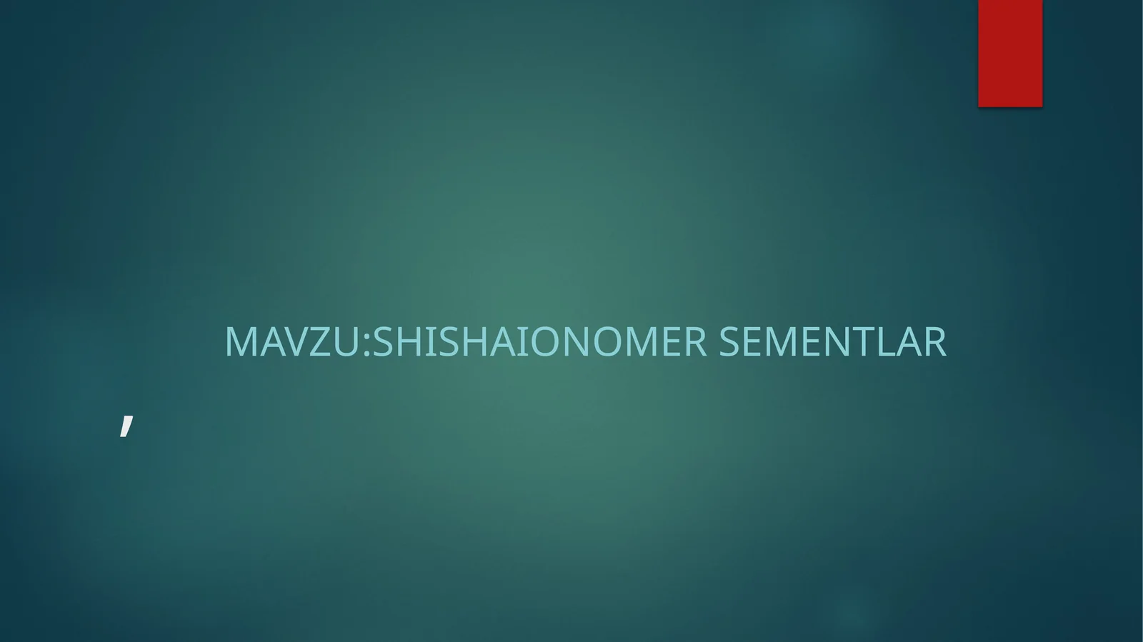 Shisha ionomer sementlar