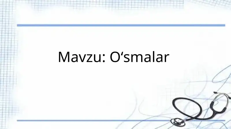 Oʻsmalar