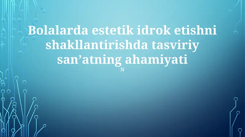 Tasviriy san'at ta'limi