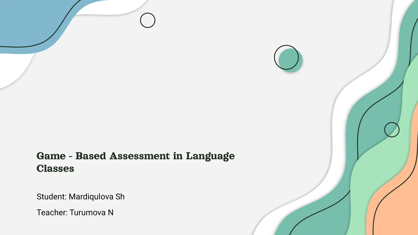Game - Based Assessment in Language Classes