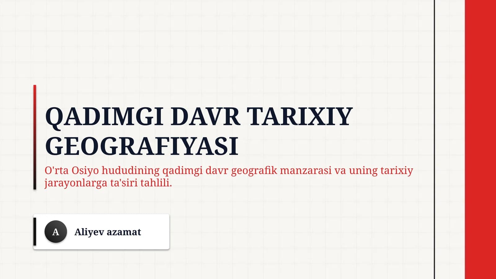 Qadimgi davr tarixiy geografiyasi