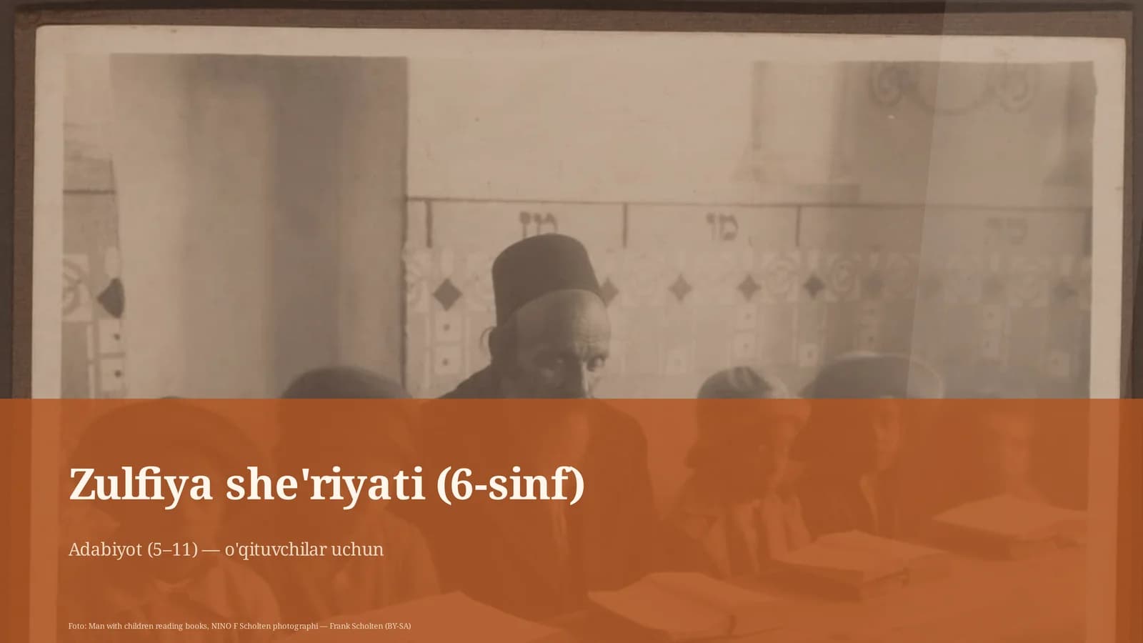 Zulfiya she'riyati (6-sinf)
