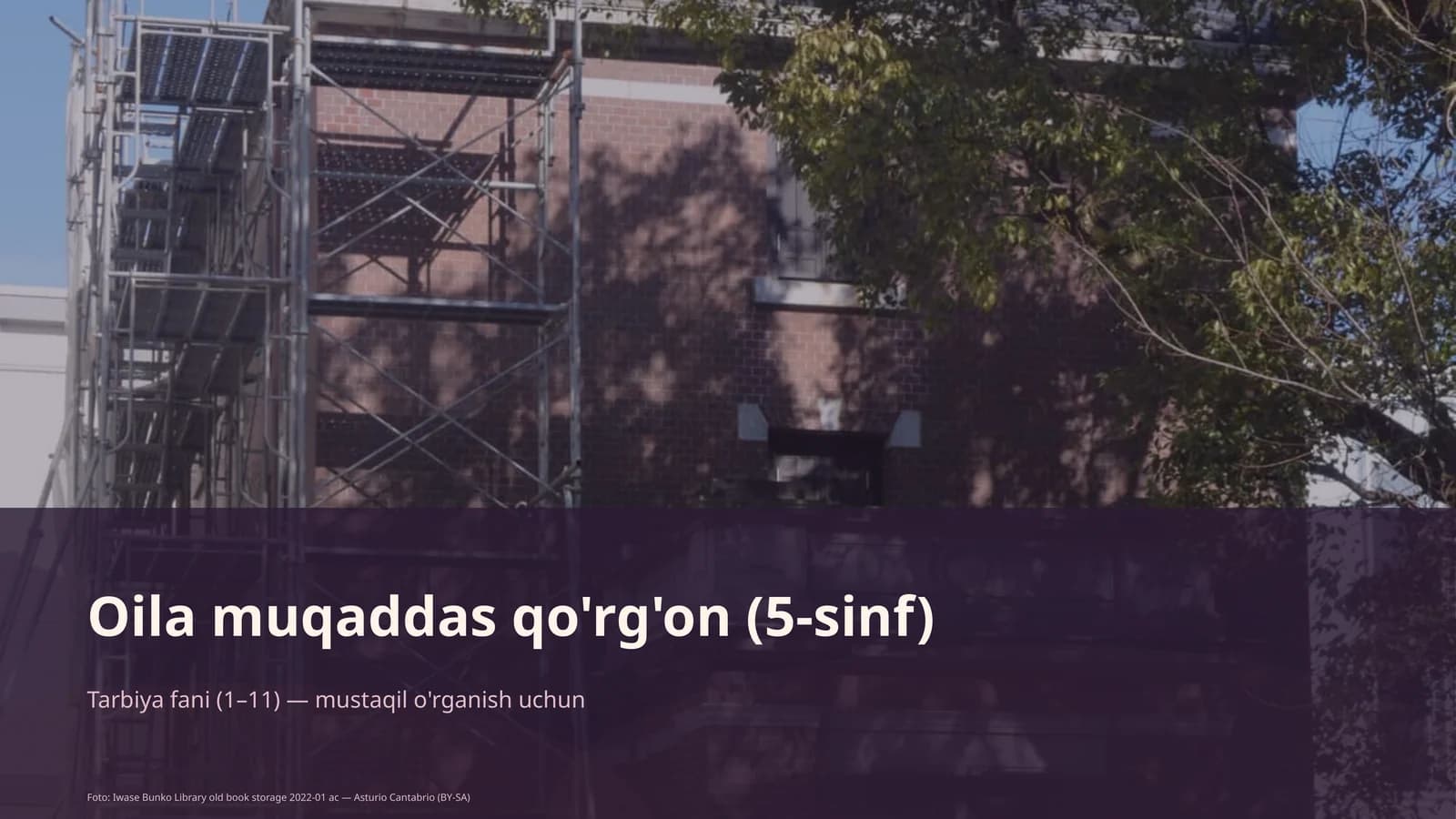Oil muqaddas qo'rg'on (5-sinf)
