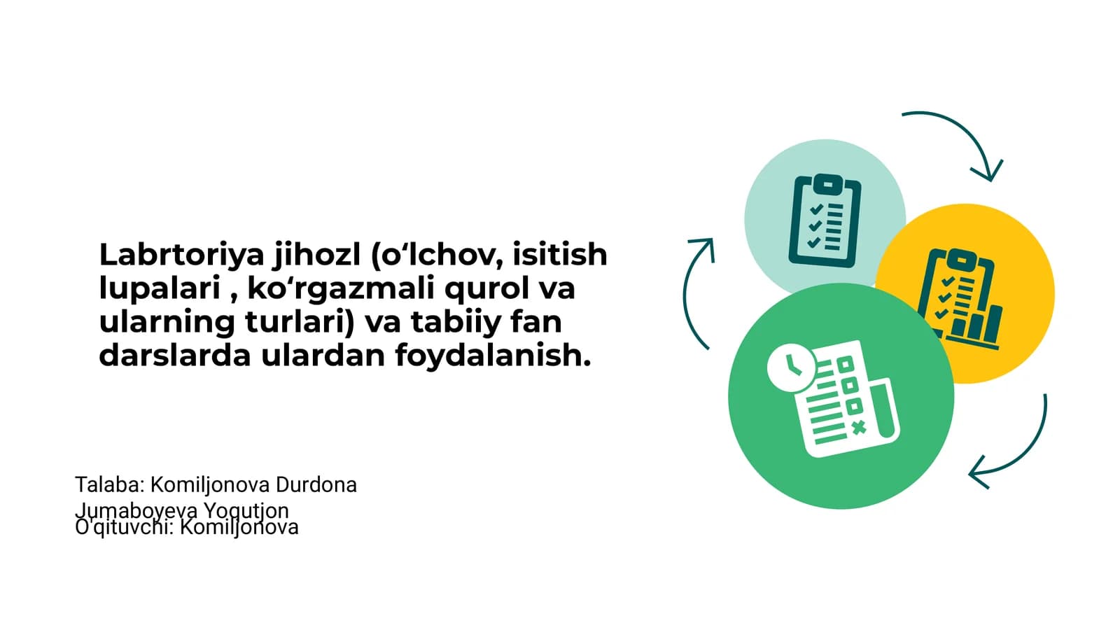 Laboratoriya jihozlari va turlari