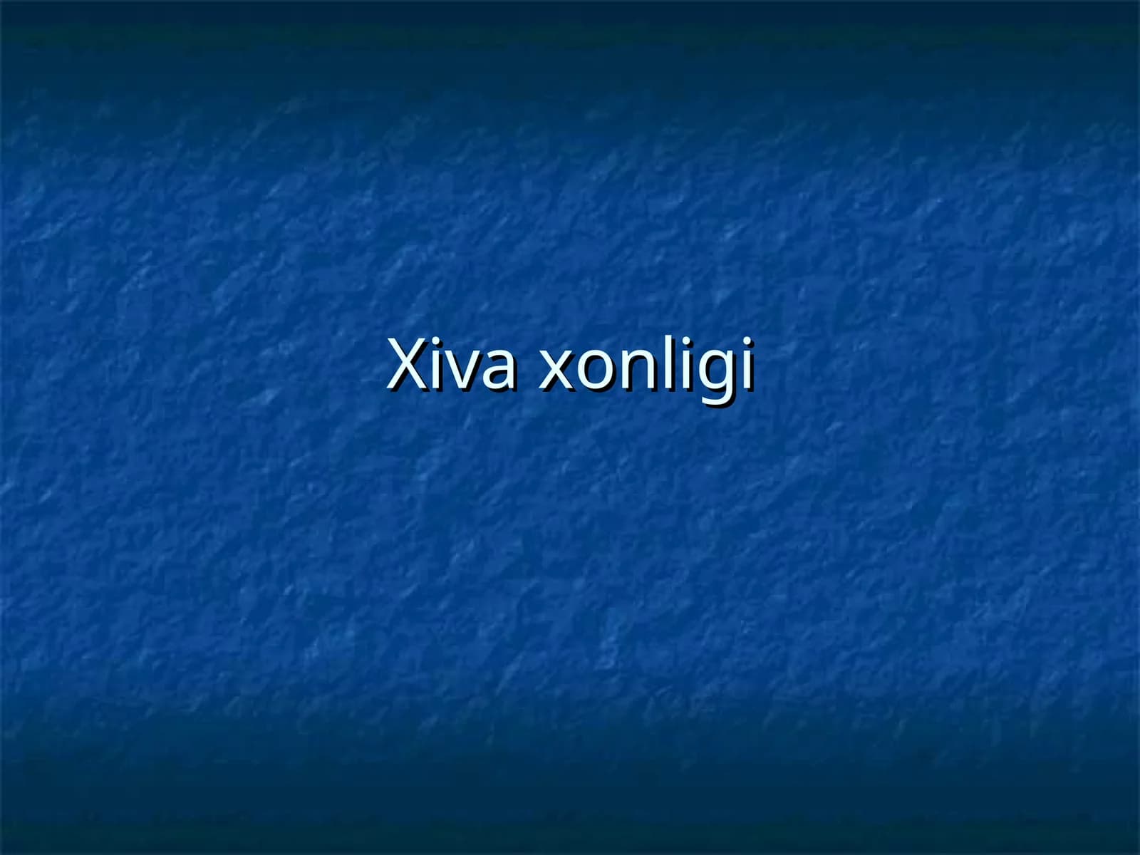 Xiva xonligi