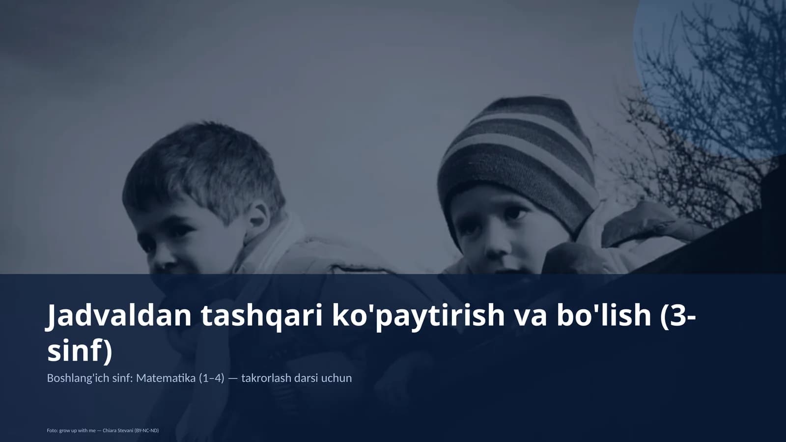 Ko'paytirish va bo'lish (3-sinf)