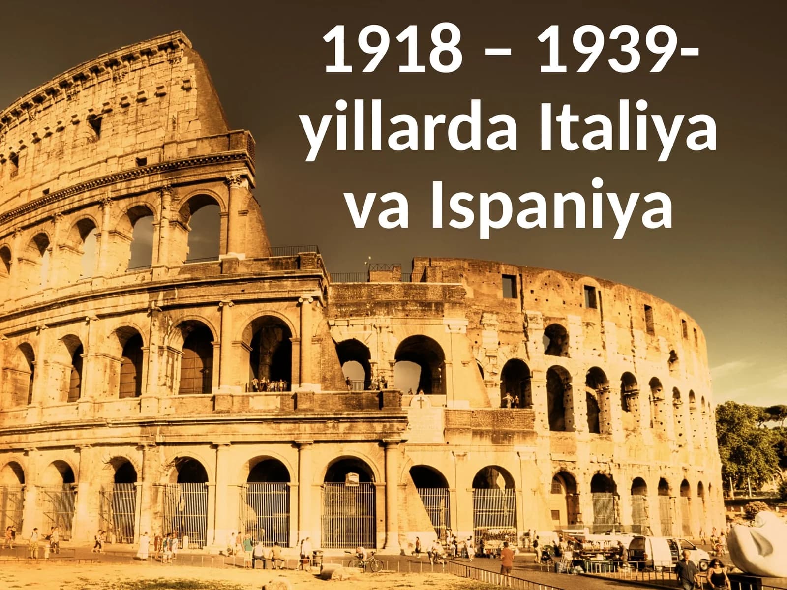 1918 – 1939-yillarda Italiya va Ispaniya