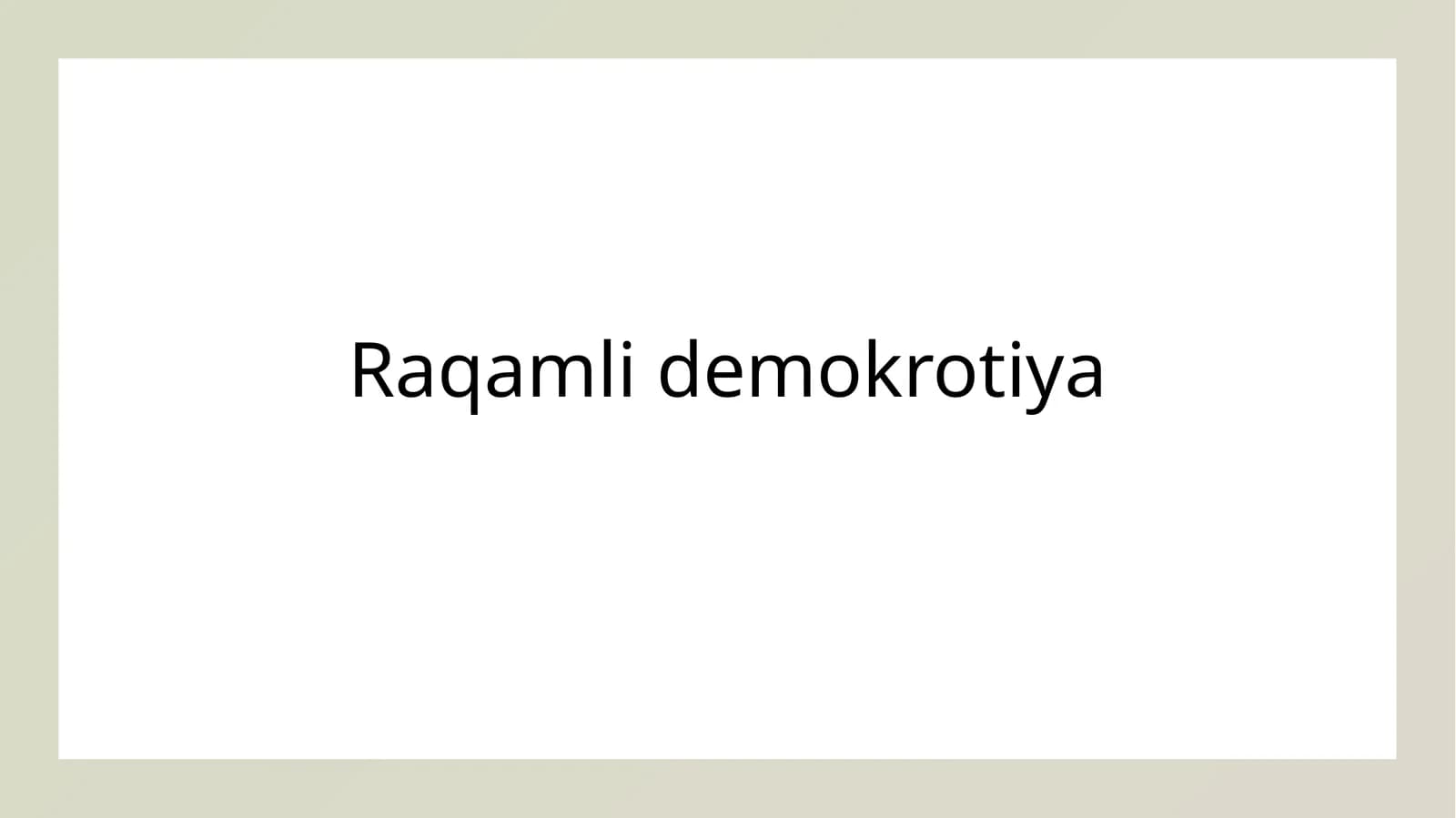 Raqamli demokrotiya