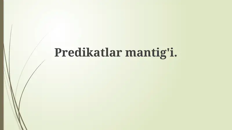 Predikatlarmantig'i