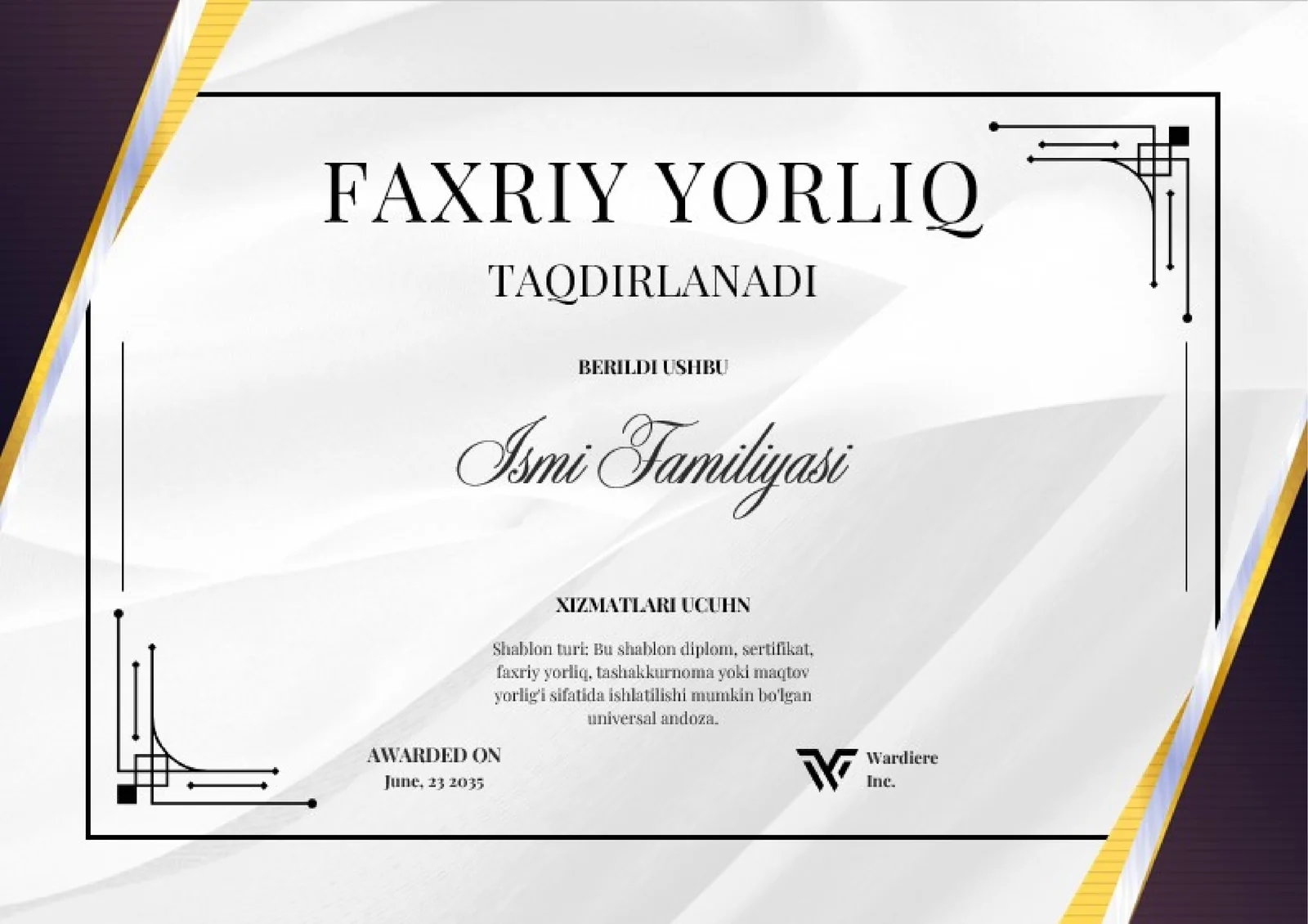 FAXRIY YORLIQ