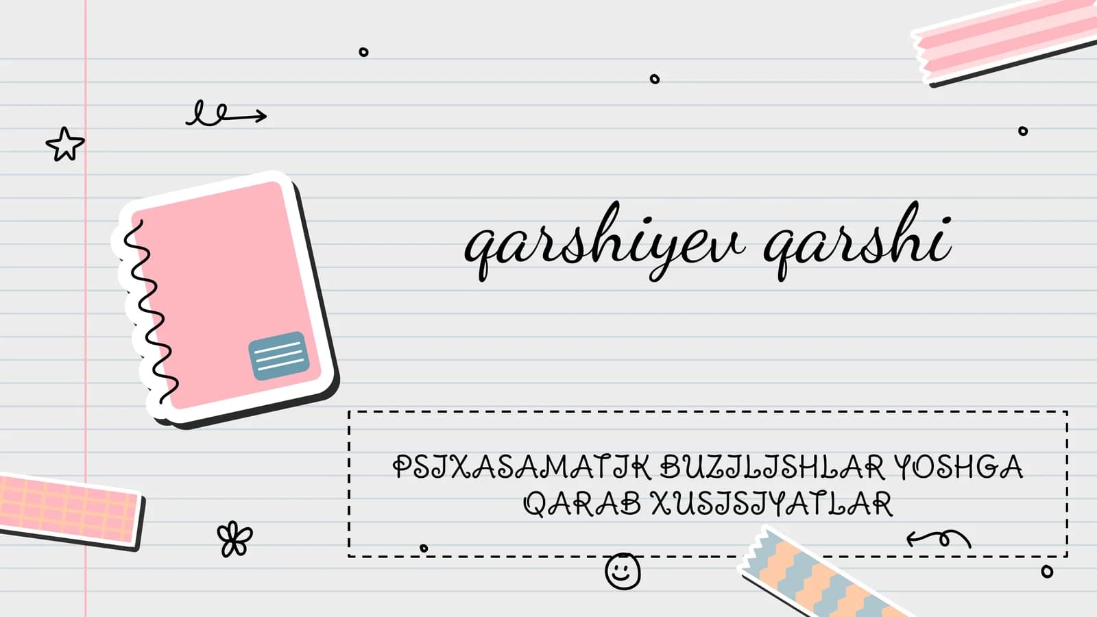 PSIXASAMATIK BUZILISHLAR YOSHGA QARAB XUSISIYATLAR