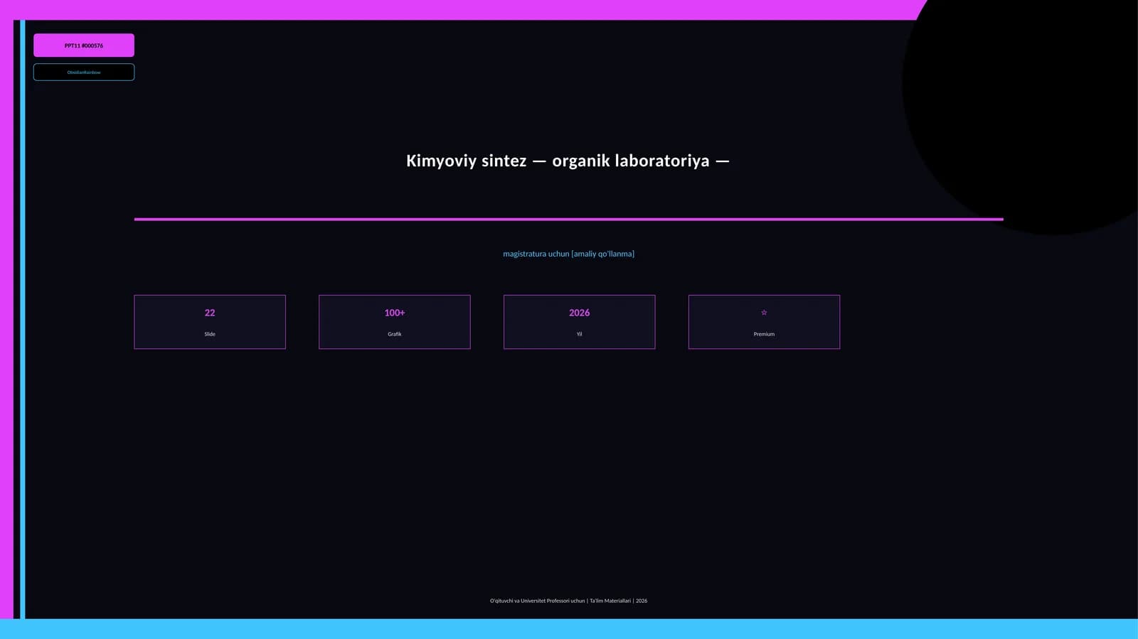 Kimyoviy sintez - organik laboratoriya - magistratura uchun [amaliy qo'llanma]