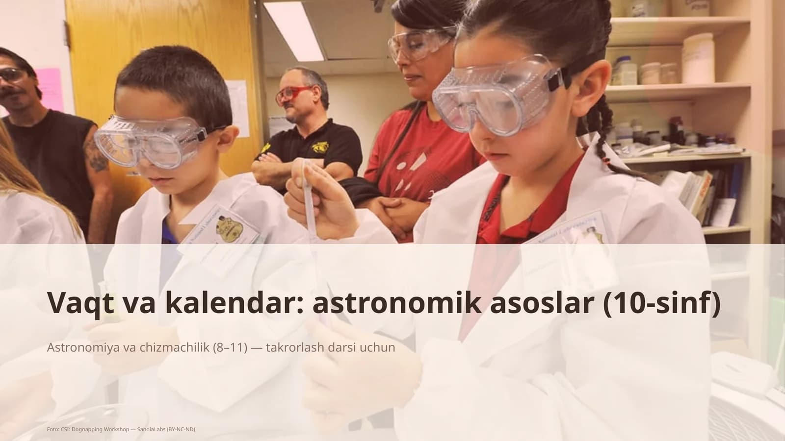 Vaqt va kalendar: astronomik asoslar (10-sinf)